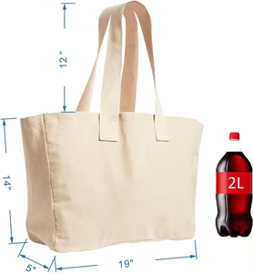 Sacs fourre-tout en toile de coton écologiques personnalisables avec impression numérique, logo sur mesure, design vierge, vente en gros - Product Image 5