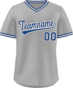 เสื้อเบสบอลมีกระดุมเสื้อโพลีเอสเตอร์ Raglan 100% ออกแบบได้ตามที่ต้องการ - Product Image 2