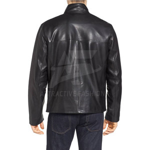 Premium <b>Men</b> <b>Leather</b> <b>Jacket</b> With Casual Streetwear Finish For Warm Winter <b>Jacket</b> Outdoor Look - Product Image 4