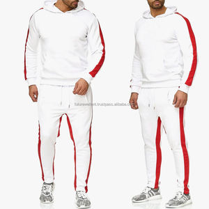 Combinaison de survêtement OEM pour homme, survêtement de sport avec logo personnalisé, noir et gris, Tech Fleech, ensemble de jogging deux pièces pour homme - Product Image 4