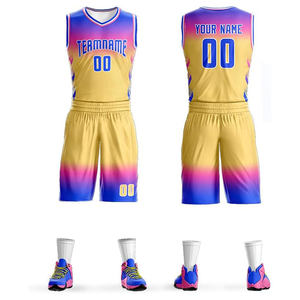 Conjunto de uniforme de baloncesto con logotipo personalizado y nombre del equipo al mejor precio, éxito de ventas, impresión por sublimación, nuevo diseño, uniforme de baloncesto - Product Image 1