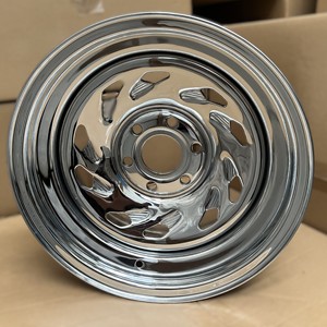 14 "15" 16 "גלגל פלדה כרום התאמה אישית pcd 5x108 5x112 5x114.3 5x120 5x139.7 6 139.7 - Product Image 1