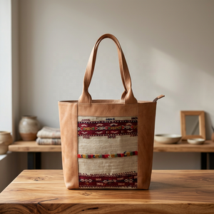 Sac de voyage d'affaires classique de luxe en cuir véritable unisexe avec poignée souple et fermeture éclair, style durable - Product Image 3