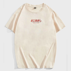 Camiseta Gráfica Vintage con Lavado Ácido para Hombre, Jersey de Algodón de Alta Calidad de 260 g, Camiseta Personalizada de Manga Corta con Estampado Sólido, Estilo Urbano - Product Image 1