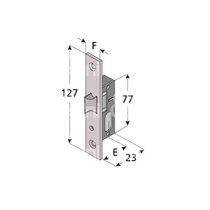 ตัวล็อคสำหรับวงกบเท่านั้นไม่รวมสลักทรงวงรี - Product Image 1