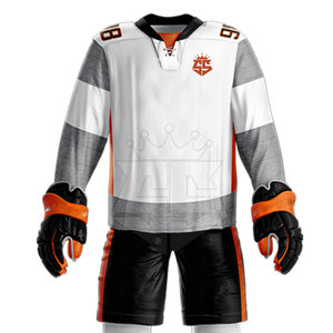 2025 cómodo transpirable precio bajo Venta caliente logotipo personalizado impresión conjuntos de uniformes de hockey sobre hielo - Product Image 6