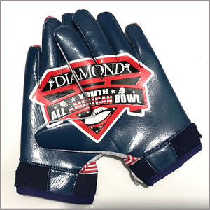 Gants de football de sport respirants de haute qualité avec gants en cuir synthétique à haute adhérence pour l'entraînement et le match - Product Image 1