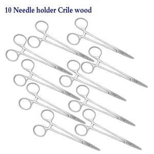 Ensemble de forceps porte-aiguilles Crile 10 en acier inoxydable, instruments chirurgicaux manuels, instruments médicaux de haute qualité, CE Classe I SURGINEXA 1 - Product Image 2