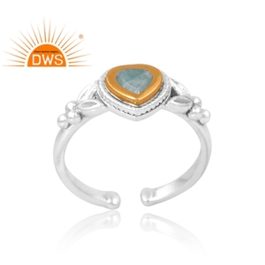 Anillo de piedras preciosas de amazonita Natural de Plata de Ley 925, joyería personalizada para mujer, regalo para ella - Product Image 1