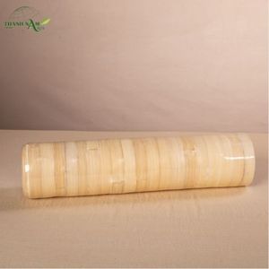 Vase de table en bambou enroulé Art Déco fait à la main - Décoration écologique et durable pour les intérieurs modernes - Product Image 3