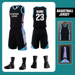 Uniformes d'équipe personnalisés à séchage rapide, vente en gros, nouveaux logos imprimés, uniformes de basket-ball tendance, fabricant de maillots de basket-ball - Product Image 2