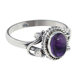 Winsome – bagues ovales en argent Sterling 925, améthyste bleue violette, vente en gros de bijoux en argent frais - Product Image 1