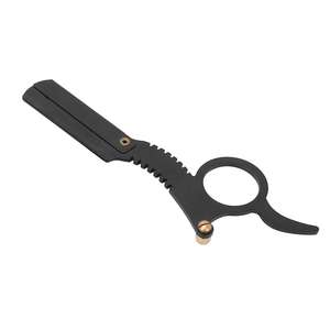 Navajas de Barbero Revolucionarias, Introducción de las Navajas de Barbero Rectas de Acero Inoxidable con Rotación de Pulgar Retro - Product Image 1