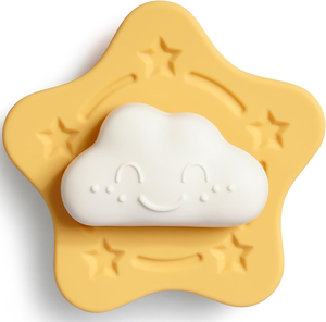 2026 nuevo juguete giratorio de succión de silicona para niños pequeños, juego giratorio sensorial de nubes y estrellas para bañeras de ventana, trona de viaje en avión - Product Image 1
