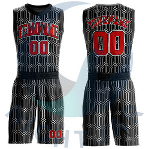 Tenues de basketball sans manches grande taille certifiées OEM, ensembles de maillots imprimés personnalisables avec nom d'équipe, séchage rapide, respirant, 100% - Product Image 6