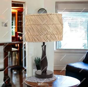 Lampe de table moderne de luxe en bambou naturel tissage lampe de bureau veilleuse tissée pour chambre restaurant meubles de maison salon - Product Image 3