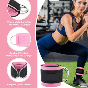Fitness Padded <b>Ankle</b> Straps Gym Fitness Accessories Weight lifting Custom Logo <b>Ankle</b> Straps - Product Image 6