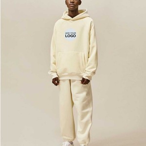 Sudadera de lana de 2 piezas para hombre, sudadera cálida de invierno, chaqueta y pantalones de chándal, conjunto de pantalones de chándal y Sudadera con capucha - Product Image 6