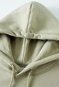 100% coton tissu hommes sweats à capuche personnaliser blanc décontracté surdimensionné sweat à capuche impression broderie logo pour sweats à capuche unisexes - Product Image 4