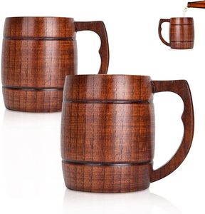 Exclusiva taza de café de cerámica de lujo tradicional con mango de madera cocina decorativa restaurante ARTISAN AURA para beber cerveza - Product Image 6