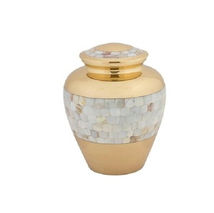 Nueva Venta de urna de cremación humana para adultos de estilo americano tradicional cenizas de Metal Memorial funerario forma de tamaño personalizado - Product Image 3