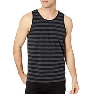 Débardeur sans manches respirant à séchage rapide et doublé noir pour homme, vêtement de Fitness et de Gym musculaire en coton confortable - Product Image 1