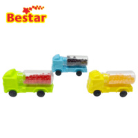 BESTAR Bonbons durs pressés aromatisés aux fruits en forme de camion, emballage de haute qualité, confiserie, friandise