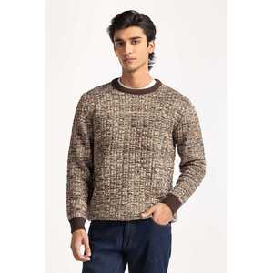 Suéter Personalizado para Hombre con Cuello Redondo y Capucha, Prenda de Punto Otoñal con Decoración de Patrones e Impresiones MN-SWT-WS24-069 - Product Image 1