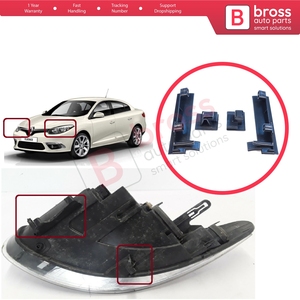 BHL552+BHL553 ชุดแท็บยึดไฟหน้าซ้ายขวาสำหรับฟลูเอนซ์ L3 L30 Z.E. 2009-2020 260607771R 2601013 - Product Image 5