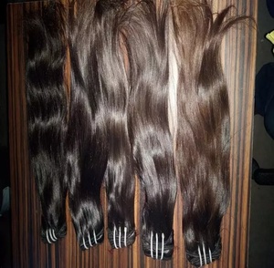 Sin enredos Sin desprendimiento Cabello de templo indio suave y sedoso Cabello humano alineado con cutícula sin procesar con estilos de ondas naturales - Product Image 6