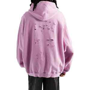 เสื้อฮู้ดแขนยาวสำหรับผู้ชาย, เสื้อฮู้ดแขนยาวดึงดึงออกได้สำหรับใส่กลางแจ้งสีพื้นไฮสตรีทแฟชั่นสำหรับผู้ชาย - Product Image 6