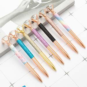 Vente flash - Cadeaux de luxe - Stylo à bille en métal diamanté personnalisé avec recharge Parker - Encre bleue/noire - Cadeau promotionnel de marque - Product Image 1