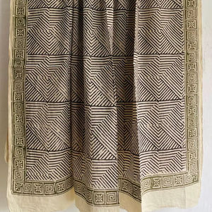 Jaipur Écharpe en coton 100% imprimée à la main Jaipur Écharpe respirante artisanale traditionnelle Boho Chic Écharpe en coton doux faite à la main - Product Image 1