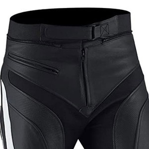 Meilleures ventes Pantalon en cuir de moto de course imperméable en cuir véritable Pantalon en cuir de motard de sécurité - Product Image 1