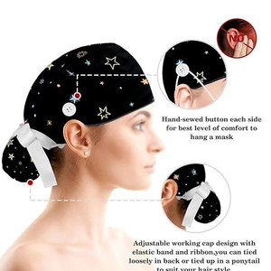 Gorro de enfermería absorbente de sudor para largas horas de trabajo Gorro de enfermería reutilizable para enfermeras y personal de hospital - Product Image 5
