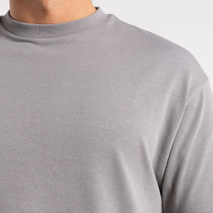 Camiseta de alta calidad para hombre, nuevo diseño, ropa de calle con hombros caídos, cómoda y transpirable, 100% algodón, logotipo frontal, ajuste holgado - Product Image 3