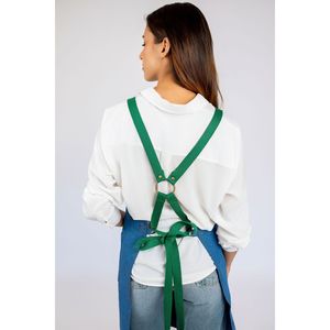 Overol de Mezclilla Verde Lavado a la Piedra, Elegante y Práctico para Uso Diario - Product Image 3