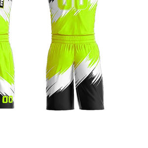 Camiseta de baloncesto personalizada, pantalones, Kit de equipo con cuello en V, sublimación Premium impresa, transpirable, Unisex, adultos, hecho en Pakistán alto - Product Image 4