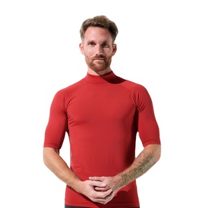 Camiseta de Surf para Hombre, Poliéster y Elastano, Protección UV, Secado Rápido, Elástica, Transpirable, Corte Ajustado, Manga Corta, Estampado por Sublimación - Product Image 2