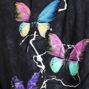 Sweats à capuche délavés à l'acide unisexe personnalisés Vintage séchage rapide respirants pour hommes transfert de chaleur imprimés brodés d'hiver lavés à la pierre - Product Image 2