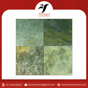 Revêtement de sol en ardoise naturelle polie extérieure intérieure personnalisée du fournisseur indien Ardoise verte Zeera moderne pour cuisine extérieure Hôtel - Product Image 2