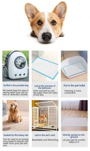 Tapis absorbants jetables pour chiots et animaux de compagnie, vente chaude d'usine, pour l'apprentissage de la propreté et l'absorption des urines - Product Image 6