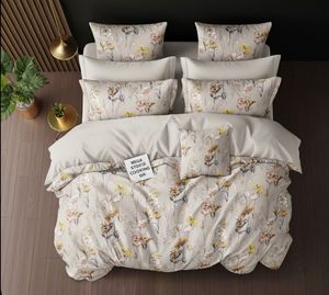 Juego de Sábanas King Size de Lujo, Transpirables, Sin Arrugas, Estampadas, de Microfibra de 400 Hilos, Sábanas Ajustables y Planas para Hogar y Hotel, para Todas las Temporadas - Product Image 4