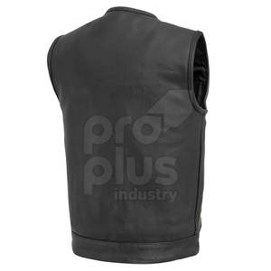 Chaleco de Cuero para Hombre, Elegante, Duradero, Transpirable y Ecológico para Motociclistas, Estilo Occidental, Ropa de Moto, Aventura al Aire Libre, Comodidad - Product Image 2
