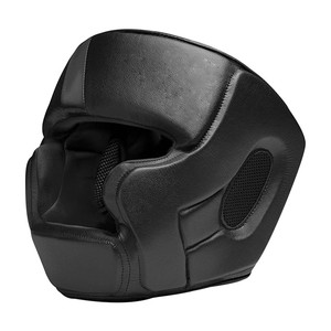 Casque de boxe en cuir à couverture intégrale, protège-tête et équipement pour le kick-boxing et la boxe de fitness - Product Image 1