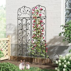 Enrejado de metal para jardín, para el crecimiento de plantas, estructura decorativa para jardín y césped, vertical de acero, duradero, para paisajismo - Product Image 3