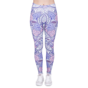 Leggings de fitness pour femmes de haute qualité, taille élastique, spandex/nylon, respirant, longueur intégrale, fabriqué au Pakistan, tailles personnalisables - Product Image 2
