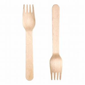 Ensemble de couverts jetables en bois biodégradable de qualité supérieure, taille 16 cm - Cuillère, fourchette et couteau durables et pratiques pour un usage domestique - Product Image 1