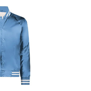 Chaqueta universitaria de satén para invierno, chaqueta de béisbol, bomber OEM, parche con logotipo personalizado, ropa de abrigo unisex bordada - Product Image 2