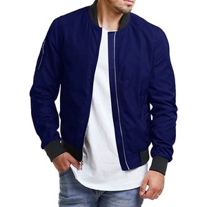 Nouvelle Arrivée 2025 – Blouson Bomber Décontracté pour Homme, Col Montant Fin, Logo Avant, Respirant, Coupe-Vent, Qualité Supérieure, Personnalisable OEM - Product Image 2